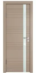 Дверь межкомнатная DO-514 Латте софт/стекло Белое