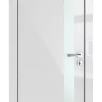 ШИ дверь DO-607 Серый глянец/Снег