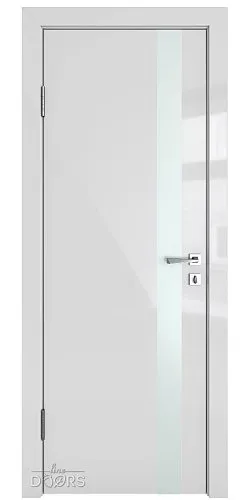 ШИ дверь DO-607 Серый глянец/Снег
