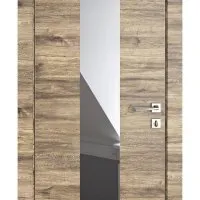 Дверь межкомнатная DO-510 Лофт светлый/Зеркало