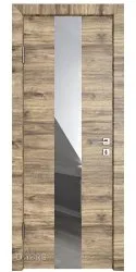 Дверь межкомнатная DO-510 Лофт светлый/Зеркало