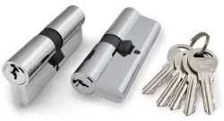 Цилиндровый Fuaro (Фуаро) механизм (100 ZA/60) 1000ZAKey60(25+10+25) CP хром 5Key