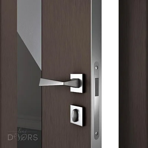 ШИ дверь DO-610 Бронза/стекло Черное