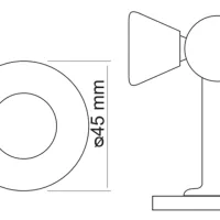 Дверной ограничитель магнитный MDS-3 AB