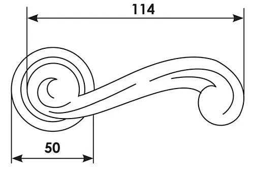 Дверная ручка CC-1 OBA