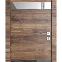 Дверь межкомнатная DO-502 Лофт темный/Зеркало