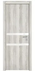 Дверь межкомнатная DO-513 Айс/стекло Белое