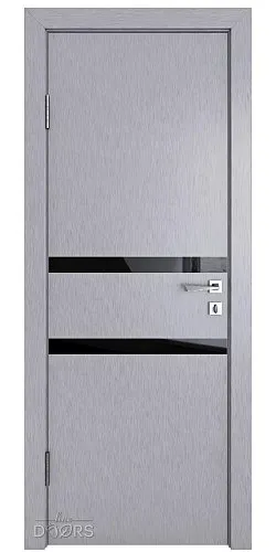 ШИ дверь DO-613 Металлик/стекло Черное