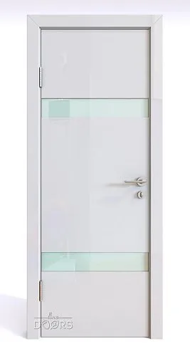 ШИ дверь DO-602 Белый глянец/стекло Белое