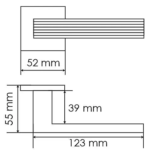 Дверная ручка MH-52-S6 BL