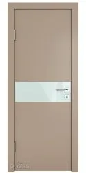 ШИ дверь DO-609 Латте софт/стекло Белое