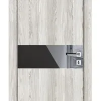 Дверь межкомнатная DO-509 Айс/стекло Черное