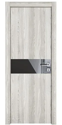 Дверь межкомнатная DO-509 Айс/стекло Черное