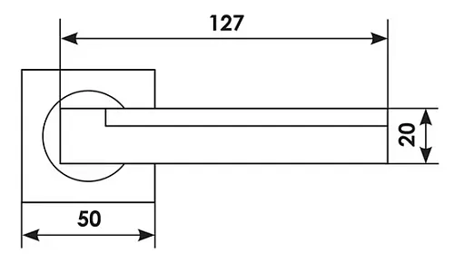 Дверная ручка NC-1-S CSA/CRO