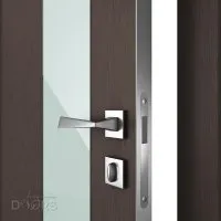 Дверь межкомнатная DO-504 Бронза/стекло Белое