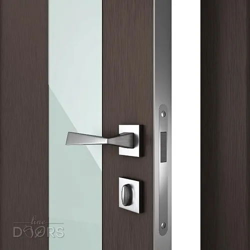 Дверь межкомнатная DO-504 Бронза/стекло Белое