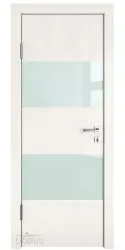 Дверь межкомнатная DO-508 Белый ясень/стекло Белое
