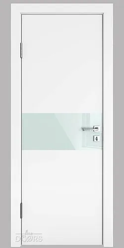 ШИ дверь DO-609 Белый бархат/стекло Белое