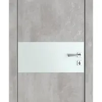 Дверь межкомнатная DO-501 Бетон светлый/Снег