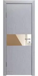 Дверь межкомнатная DO-501 Металлик/зеркало Бронза