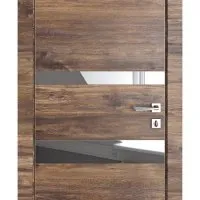 Дверь межкомнатная DO-512 Лофт темный/Зеркало