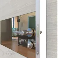 ШИ дверь DO-601 Ива светлая/зеркало Бронза