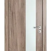 ШИ дверь DO-604 Орех седой светлый/Снег