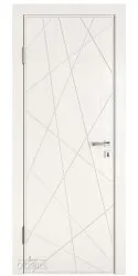 Дверь межкомнатная Абстракция Белый ясень