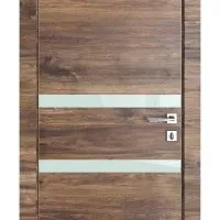 Дверь межкомнатная DO-513 Лофт темный/стекло Белое