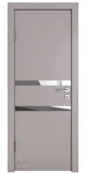 Дверь межкомнатная DO-513 Серый бархат/Зеркало
