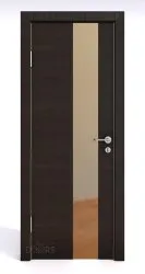 ШИ дверь DO-604 Венге горизонтальный/зеркало Бронза