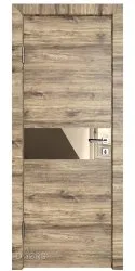 ШИ дверь DO-609 Лофт светлый/зеркало Бронза