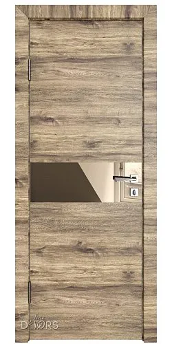 ШИ дверь DO-609 Лофт светлый/зеркало Бронза