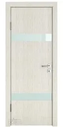 ШИ дверь DO-602 Белая лиственница/стекло Белое