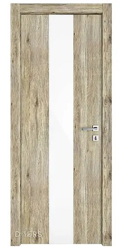 ШИ дверь DO-610 Рустик натуральный/стекло Белое