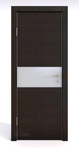 ШИ дверь DO-601 Венге горизонтальный/Снег