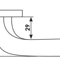 Дверная ручка COMETA R5 CRO