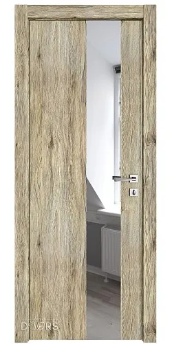 ШИ дверь DO-604 Рустик натуральный/Зеркало