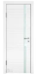 Дверь межкомнатная DO-514 Белый бархат/стекло Белое
