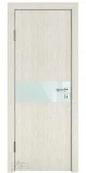 ШИ дверь DO-609 Белая лиственница/стекло Белое