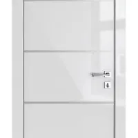 Дверь межкомнатная DG-505 Серый глянец