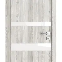 ШИ дверь DO-612 Айс/стекло Белое