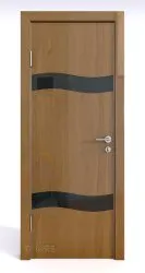 Дверь DO-503 Анегри темный/стекло Черное Скидка 50 %!