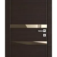 ШИ дверь DO-613 Венге горизонтальный/зеркало Бронза