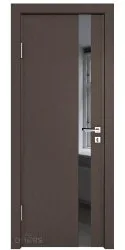 ШИ дверь DO-607 Бронза/стекло Черное
