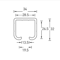 Направляющая для раздвижной двери AY8401-2M WF