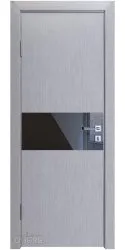 ШИ дверь DO-601 Металлик/стекло Черное