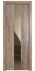 ШИ дверь DO-610 Орех седой светлый/зеркало Бронза
