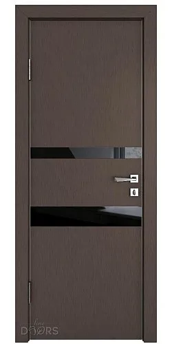 Дверь межкомнатная DO-512 Бронза/стекло Черное