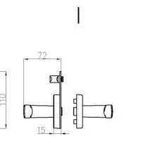 Электронный гостиничный онлайн замок HSU-9905BT-SN